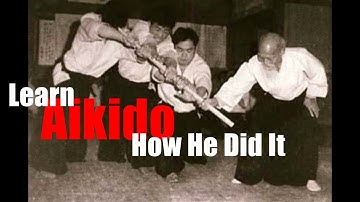 Aikido Jo trick explained, mental suggestion.