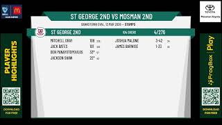 St George 2nd v Mosman 2nd