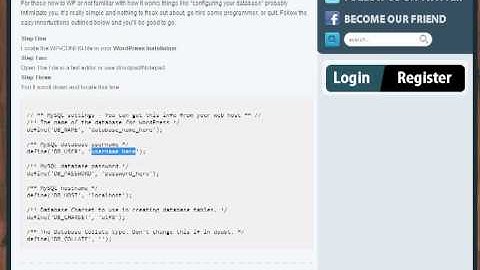 How To Configure WordPress Database