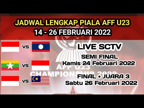 LENGKAP!!! JADWAL PIALA AFF U23 2022