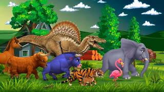 Animal Stampede | Epic Animals RunningWild Magic | Stampede Dinosaurs | Happens Next? Part 105 screenshot 3