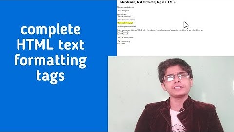 HTML-part3: Complete HTML text formatting tag with screen reader #technicalDNA