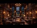 6 Hours of Cozy Rain in an Old Library ☔📚 Relaxing Ambience for Study, Sleep & Focus