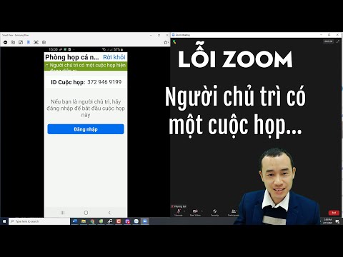 Để không bị lỗi Người chủ trì có một cuộc họp hiện đang diễn ra trong phần mềm zoom