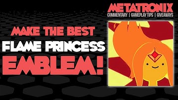 EMBLEM HOW TO: FLAME PRINCESS of Adventure Time! (Black Ops 2 Emblem Editor Tutorial)