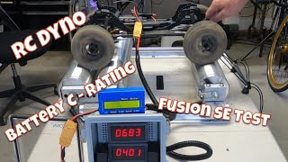 RC Dyno Motor & C Rating Battery Test #rc #rccar #rctruck #rccrawler #hobbywingfusion