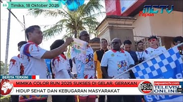 Mimika Color Run 2 Tahun 2025 Sukses Di Gelar. Gerakan Hidup Sehat Dan Kebugaran Masyarakat Timika