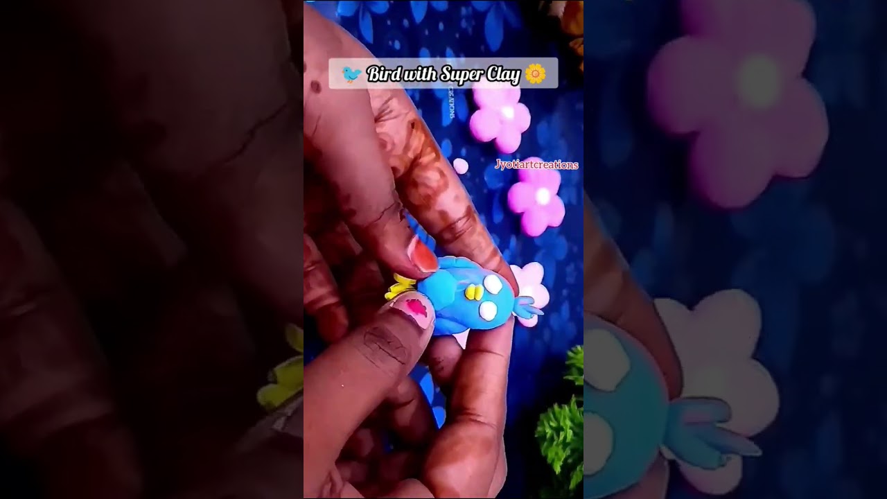 Make Bird with Super Clay|wall hanging ideas with super clay|bird house with super clay 