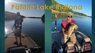 Patoka Lake Summer Offshore Bass Fishing