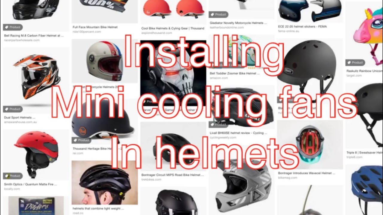 HOW TO, DIY - Motorcycle Helmet - Cooling System - Helmet Fans - - YouTube