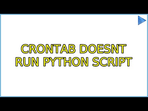 Ubuntu: Crontab doesnt run python script