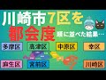 【川崎市7区の都会度ランキング】川崎区、幸区、中原区、高津区、宮前区、多摩区、麻生区を徹底比較!!