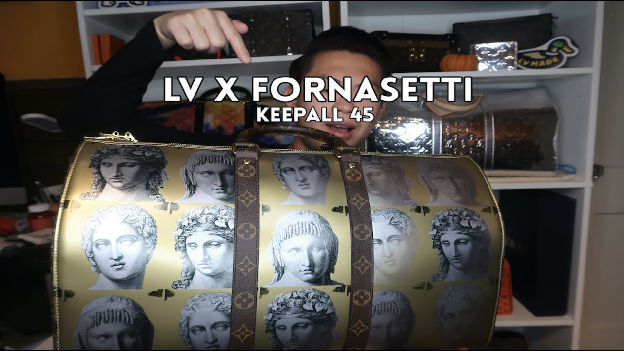 Louis Vuitton x Fornasetti pre-owned Keepall Bandoulière 45 Travel