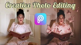 #27 HƯỚNG DẪN CHÈN BƯỚM VÔ ẢNH SIÊU XINH TRÊN PICSART | Creative Butterfly Photo Editing | TRAM LE