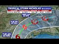 7 a.m. update: Live coverage of Tropical Storm Nicholas