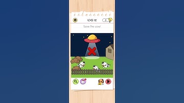 Brain test , Brain out level 92 , Save the cow!
