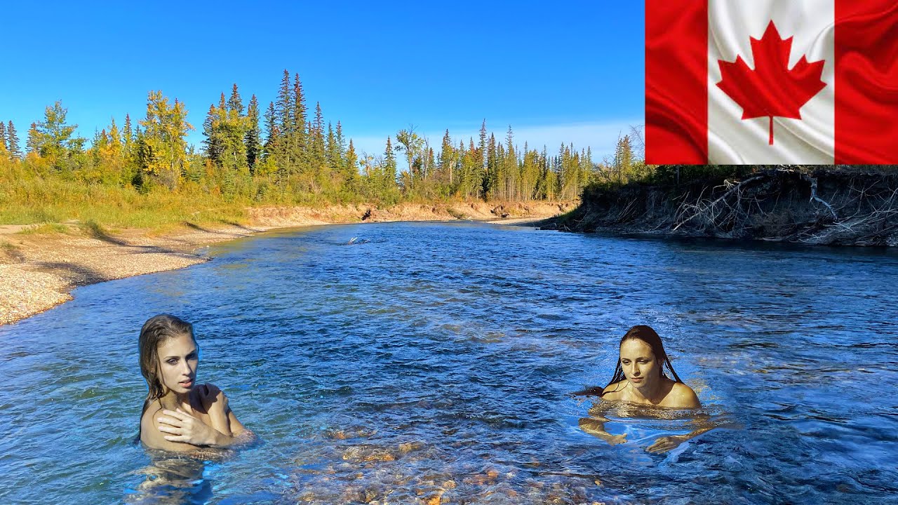 Nude Beach in Canada ~ "Weaselhead Beach" in Alberta - YouTube
