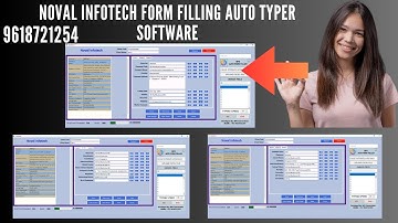 Noval Infotech Form Filling Auto Typer Software | 100% Working Demo |Fast Data Entry Automation Tool