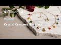 Crystal Crescent Necklace Jewelry Making Demo