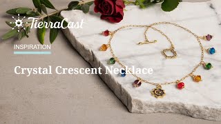 Crystal Crescent Necklace Jewelry Making Demo