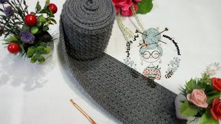 كوفيه كروشيه رجالي / حريمي بغرزة جديدة مميزة وسهلة Scarf crochet men and women