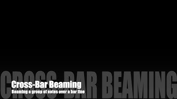 Cross Bar Beaming in Finale