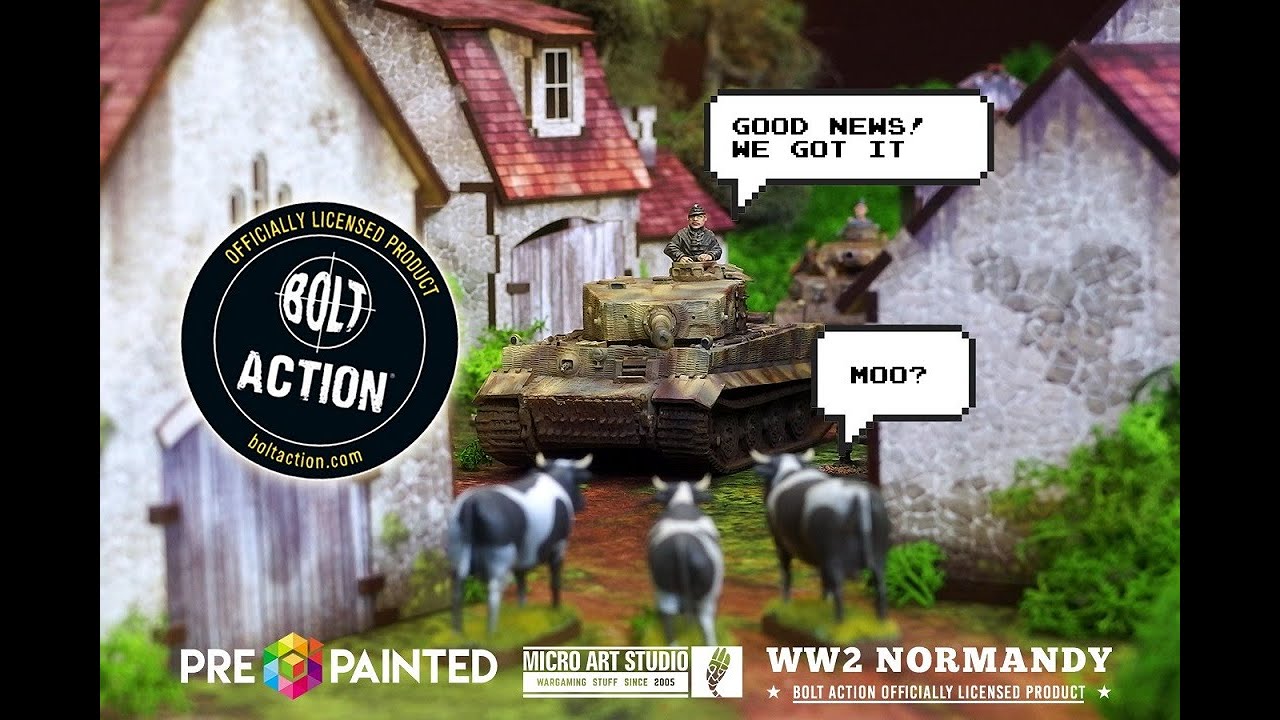 Pre-painted WW2 Normandy Garage with Petrol Station von Warlord Games Pre-painted WW2 Normandy Garage with Petrol Station von Warlord Games
