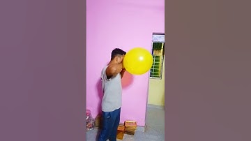 blow balloon Blast On face 🤭 #shorts #short #challenge #youtube