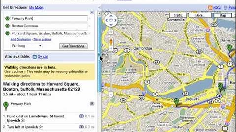 Create walking maps with Google Maps