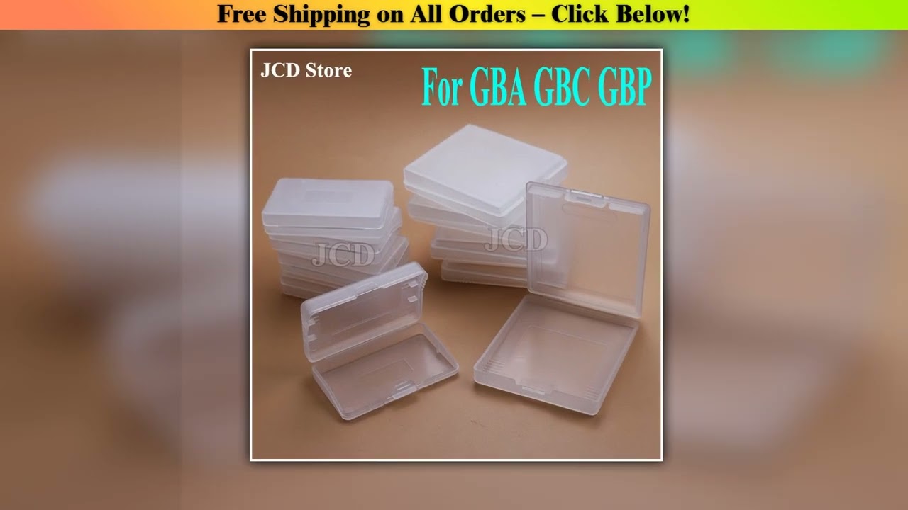 5Pcs Clear Game Cartridge Case For Gameboy Advance GBA GBC GBP Plastic Dustproof Box Cover For Nint