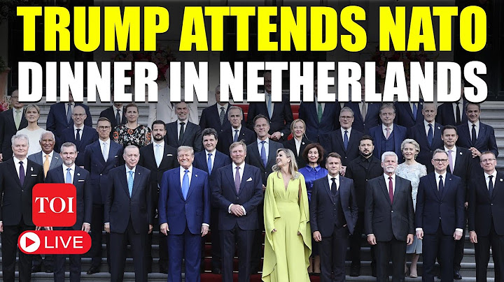 LIVE | Trump Gets Unusual Welcome At NATO Summit; Netherlands King Sings Praises Of US President