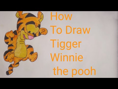 How to draw tigger (Winnie the Pooh)