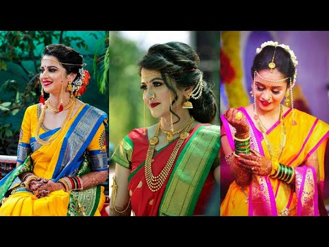 Latest Nauvari Saree Hair Style 😍/Nauvari Saree Look/Wedding Special -  YouTube