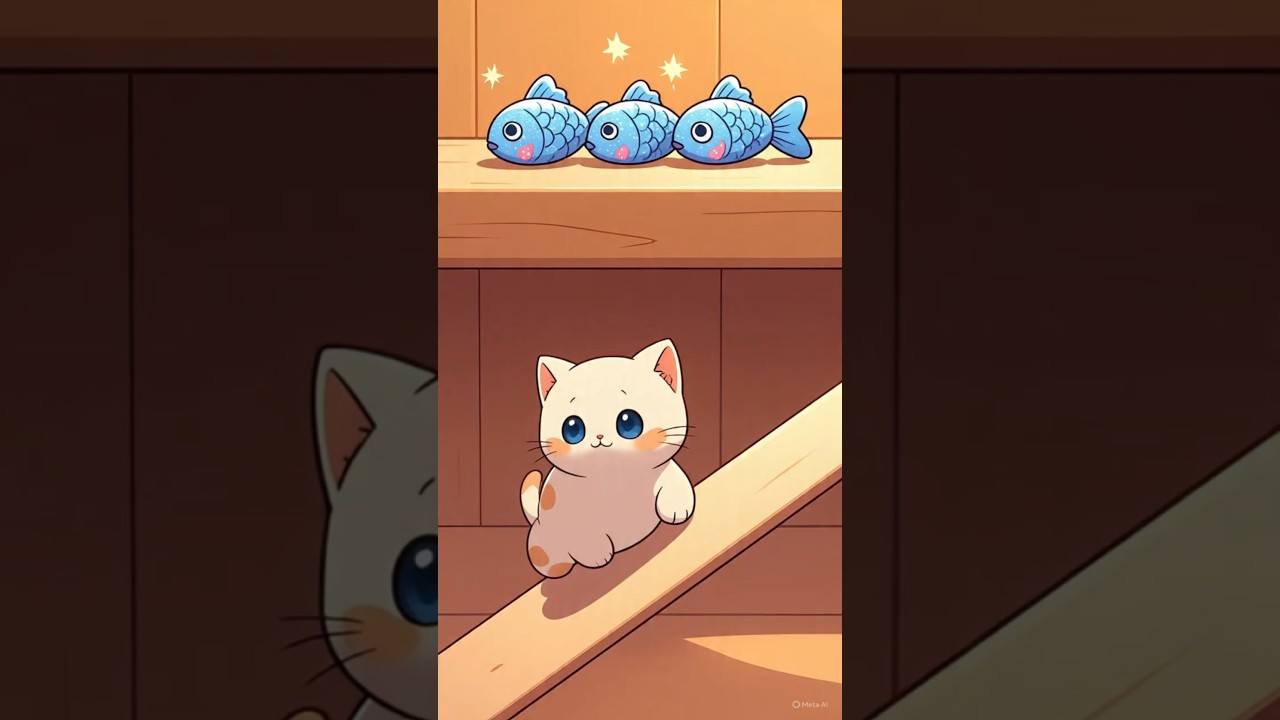 Kitten's Determination | Moral story| kahani in hindi| Bedtime story| cute cat| Hindi Kahani |shorts