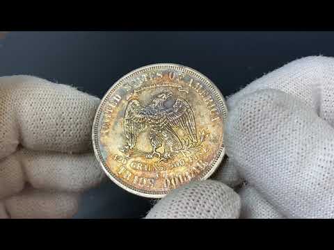 United States Trade Dollar 1875 CC Rare!