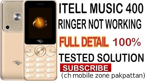 itel it 5092 speaker problem/itel music400 ringer ic problem