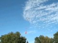 Water bottle rocket with parachute