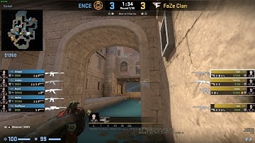 Anubis - FaZe ropz B-con / Electric Flash from Canals against ENCE #csgo #nades #csgopros