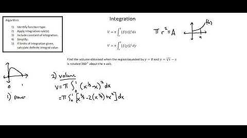 A-level Mathematics 9709: Integration and volume example 1