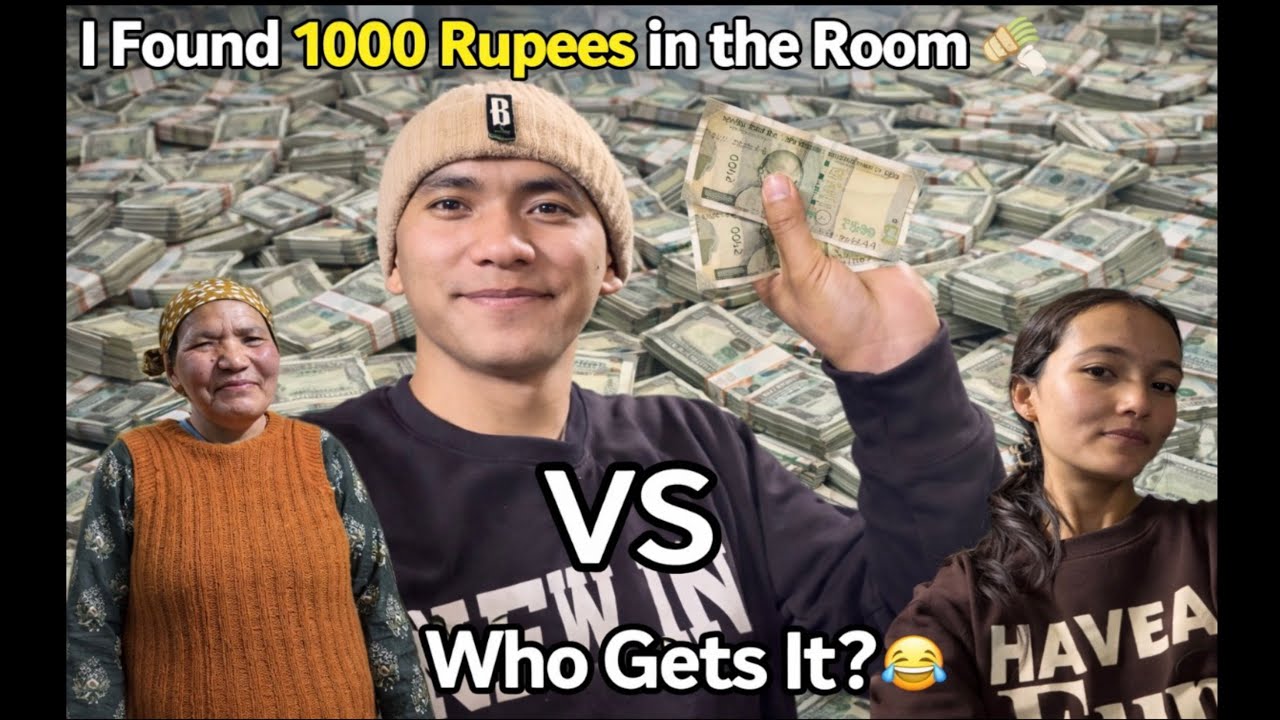 Room Ma 1000 Rupees Chupa Diya 💰 kis ko milega 🤣 #dailyroutine #ladakhivlogger #spitivlogger 