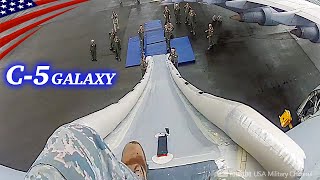 Slide Down the Emergency Escape Slide on America’s Biggest Military Airplane
