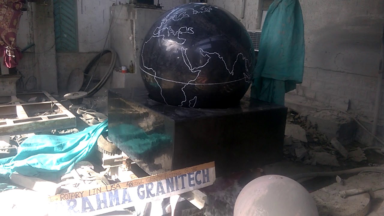 spinning sphere fountain,Round granite globe,fountain,black kugel fountain,Rotating kugel feature