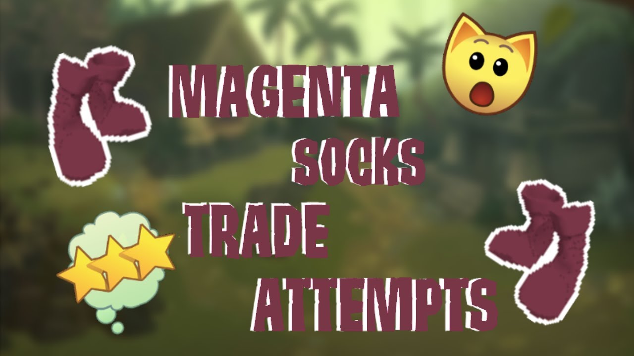 MAGENTA CANDY CANE SOCKS TRADE ATTEMPTS [Animal Jam] - YouTube