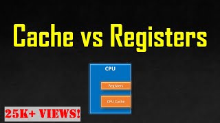 Differences between Cache and Registers (Computer Architecture)