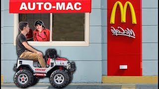 PRANK AT MCDONALD'S WITH TOY CART | Jokes in Drive thru