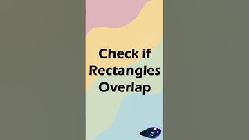 Check if Rectangles Overlap
