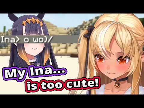 Flare thinks her Ina'nis is very cute! [Shiranui Flare/不知火フレア]