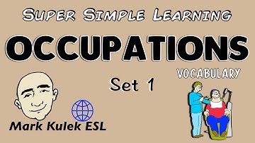 Occupations (set 1) - Super Simple Learning (vocabulary) | Learn English - Mark Kulek ESL
