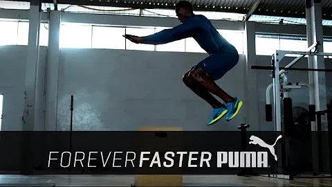 USAIN BOLT TRAINS FASTER, STRONGER, FIERCER #NOMATTERWHAT