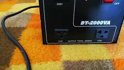 Review of Johsun step up down transformer